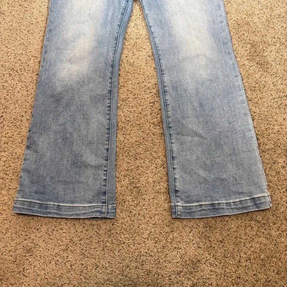 Risen High Rise Light‎ Wash Ankle Bootcut Patch Pocket RDP5610 Jeans Size 1X - Picture 7 of 8